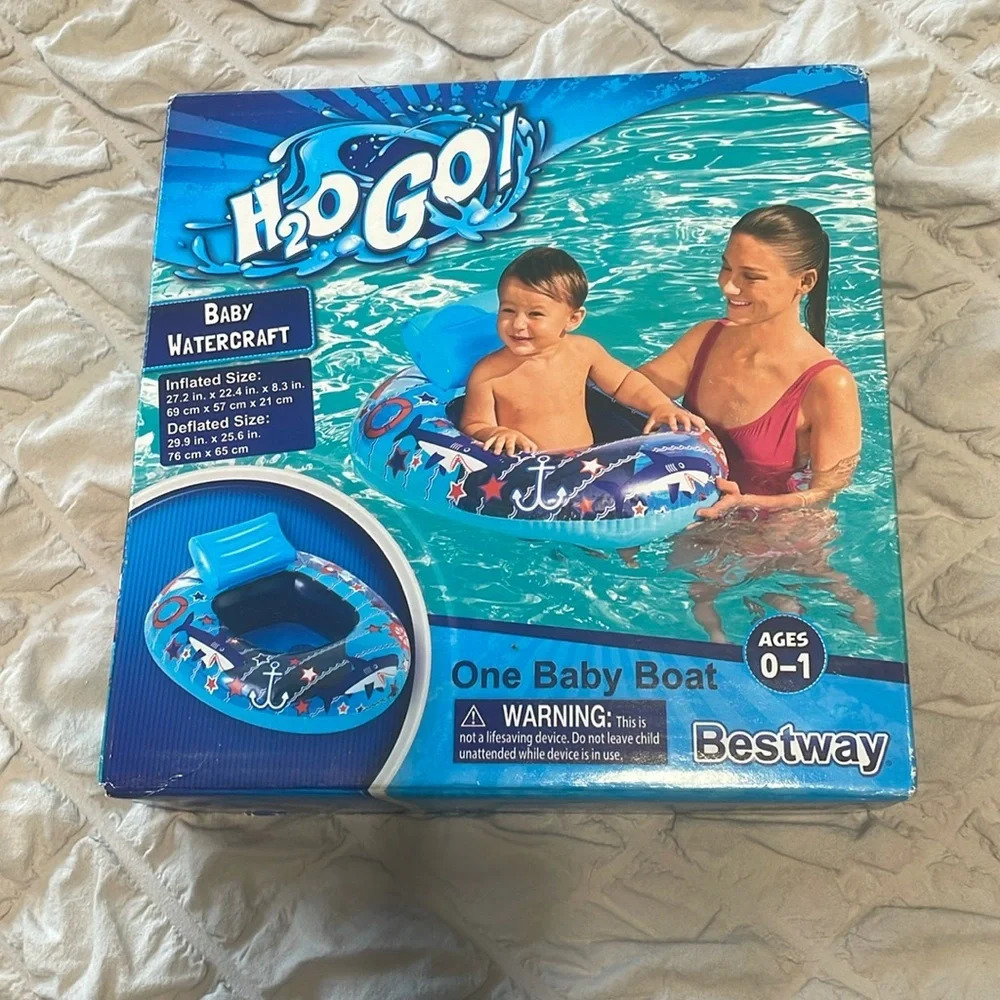 💰Bestway NWT H2O Go! Inflatable Baby Watercraft Baby Boat for Ages 0-1